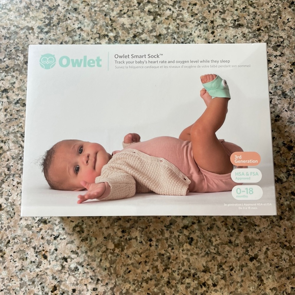 Owlet smart sock with extra socks!